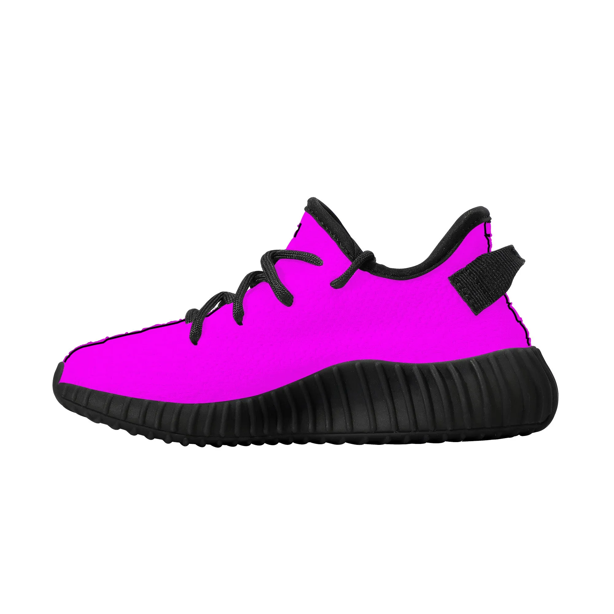Kids Mesh Knit Sneaker - Black