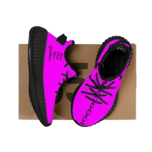 Kids Mesh Knit Sneaker - Black