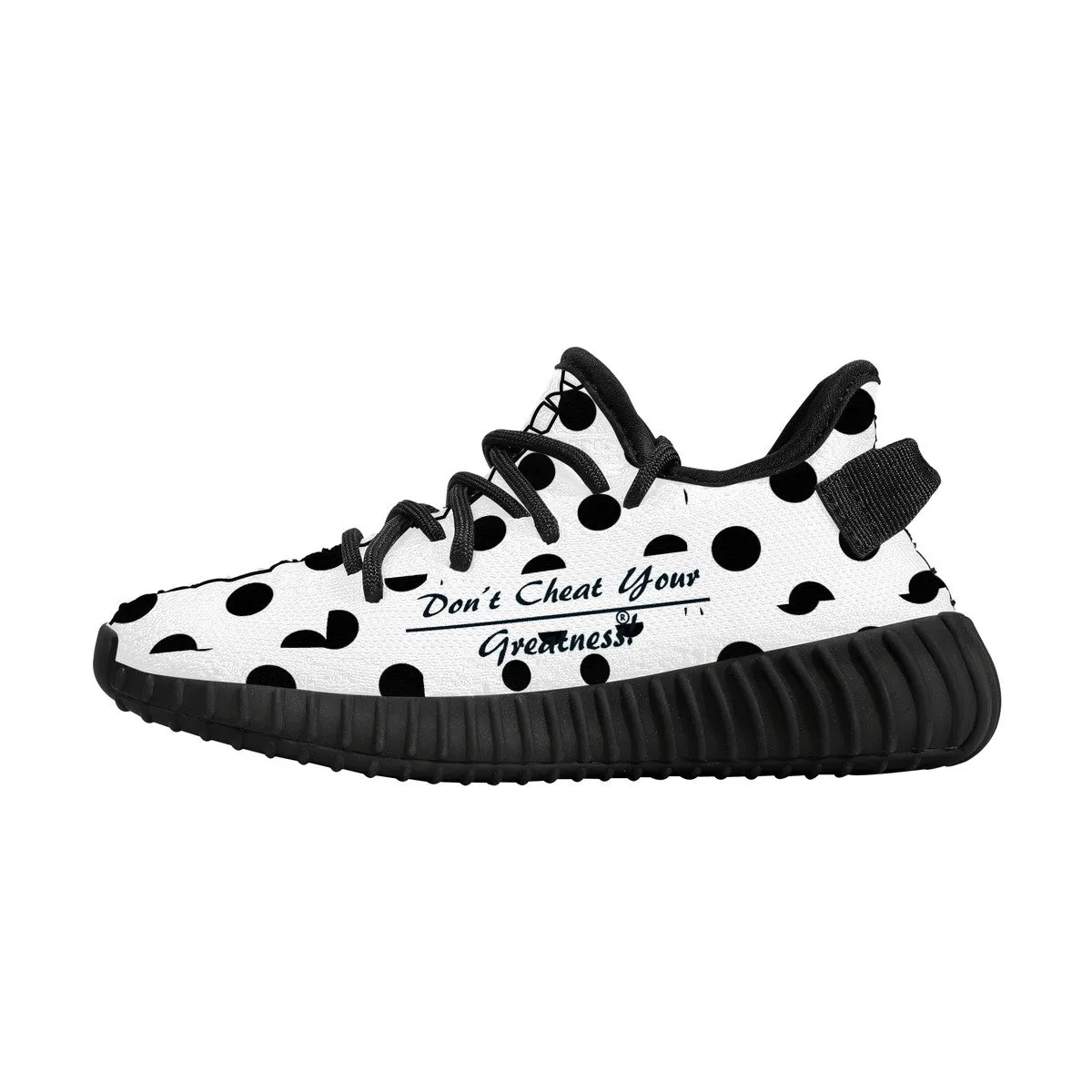 Kids Mesh Knit Sneaker - Black