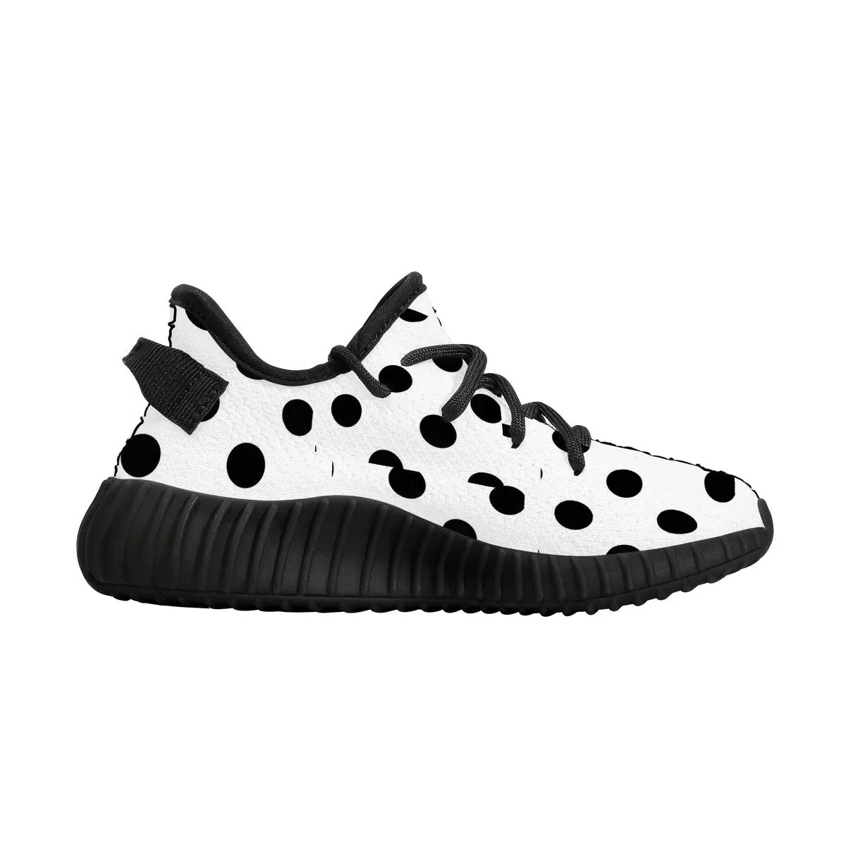 Kids Mesh Knit Sneaker - Black