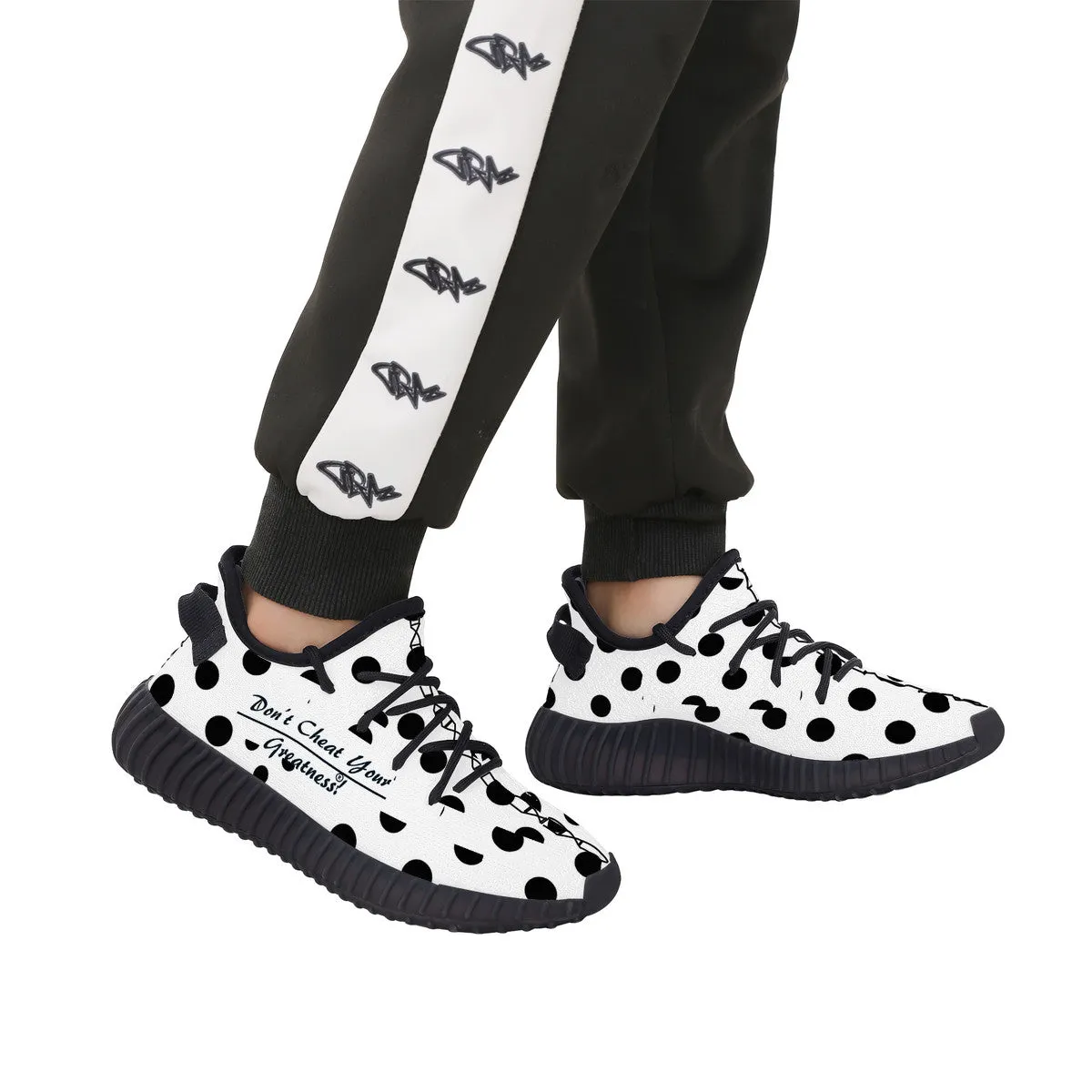 Kids Mesh Knit Sneaker - Black