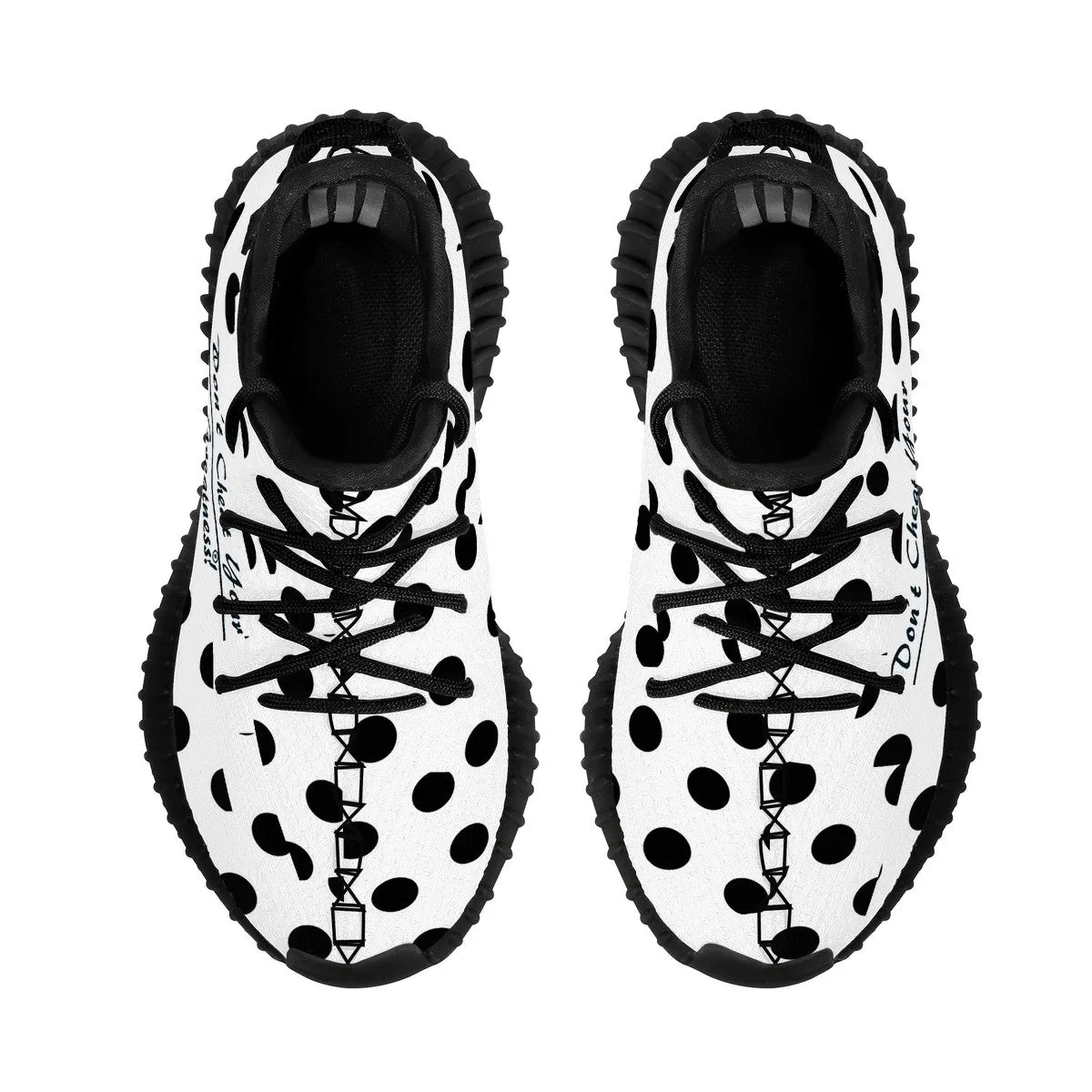 Kids Mesh Knit Sneaker - Black