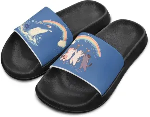 Kids Slide Sandals Footbed Sandal Comfort Toddler Slip On Summer Slippers for Beach Pool Little Big Kid