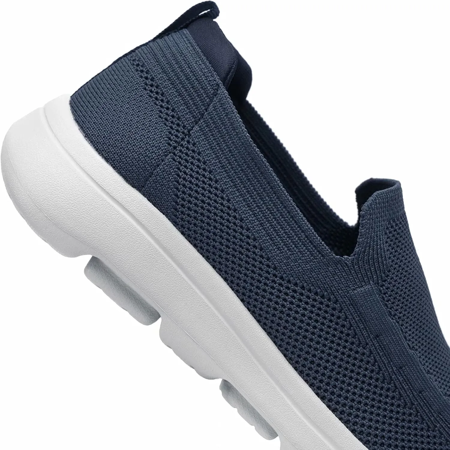 konhill Men's Walking Shoes Slip on Loafers- Mesh Casual Tennis Sneaker Breathable Shoes