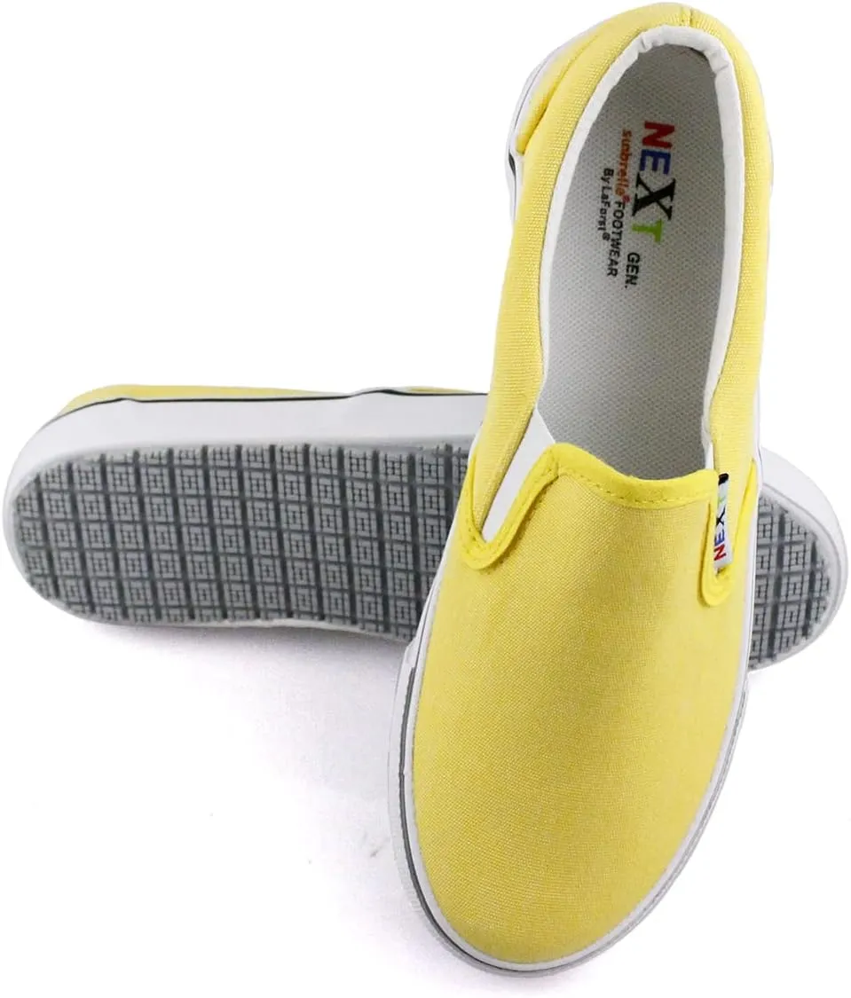 Laforst Womens Nextgen Sunbrella Upper Nonslip Waitress Server Slip On Fashion Flat