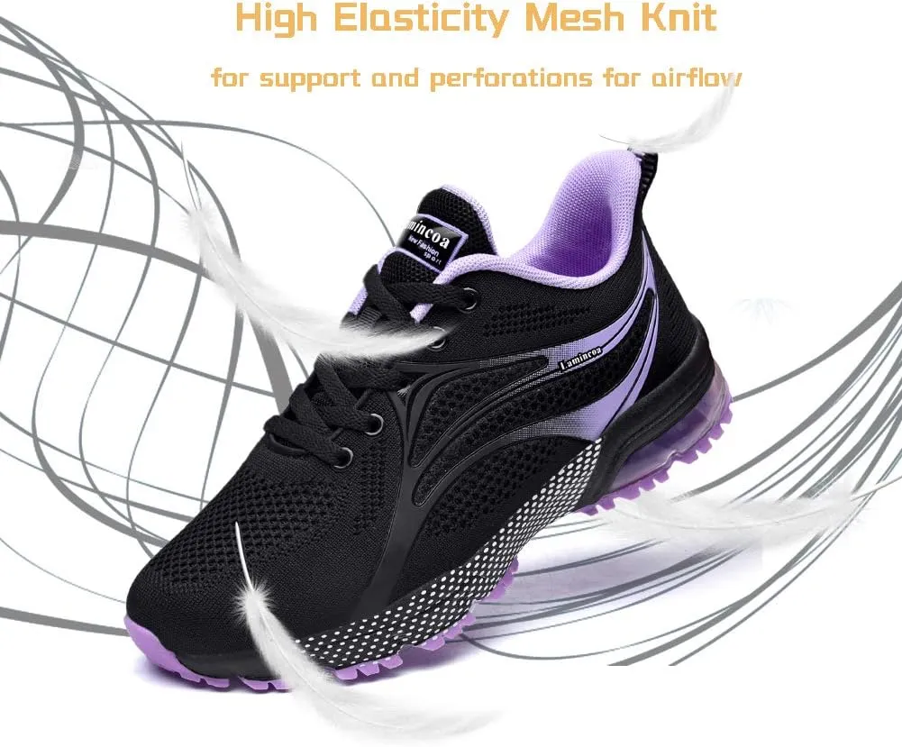 Lamincoa Womens Air Running Shoes Athletic Women Sneakers Non Slip Womens Tennis Shoes