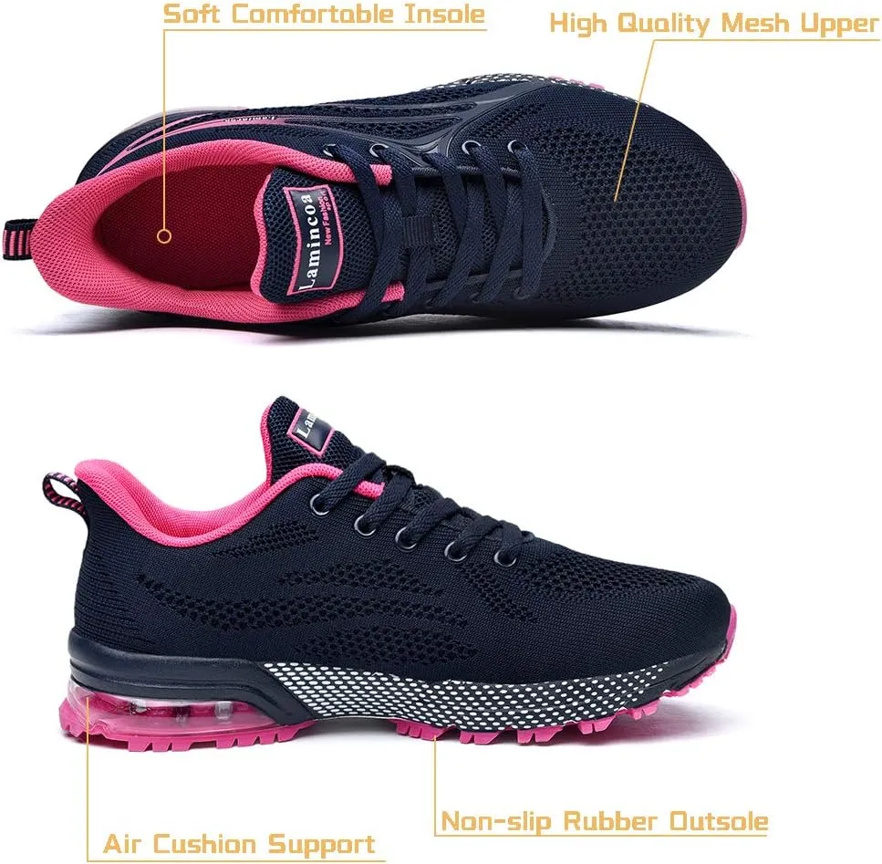 Lamincoa Womens Air Running Shoes Athletic Women Sneakers Non Slip Womens Tennis Shoes