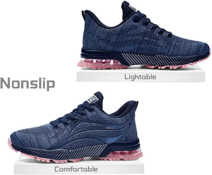 Lamincoa Womens Air Running Shoes Athletic Women Sneakers Non Slip Womens Tennis Shoes