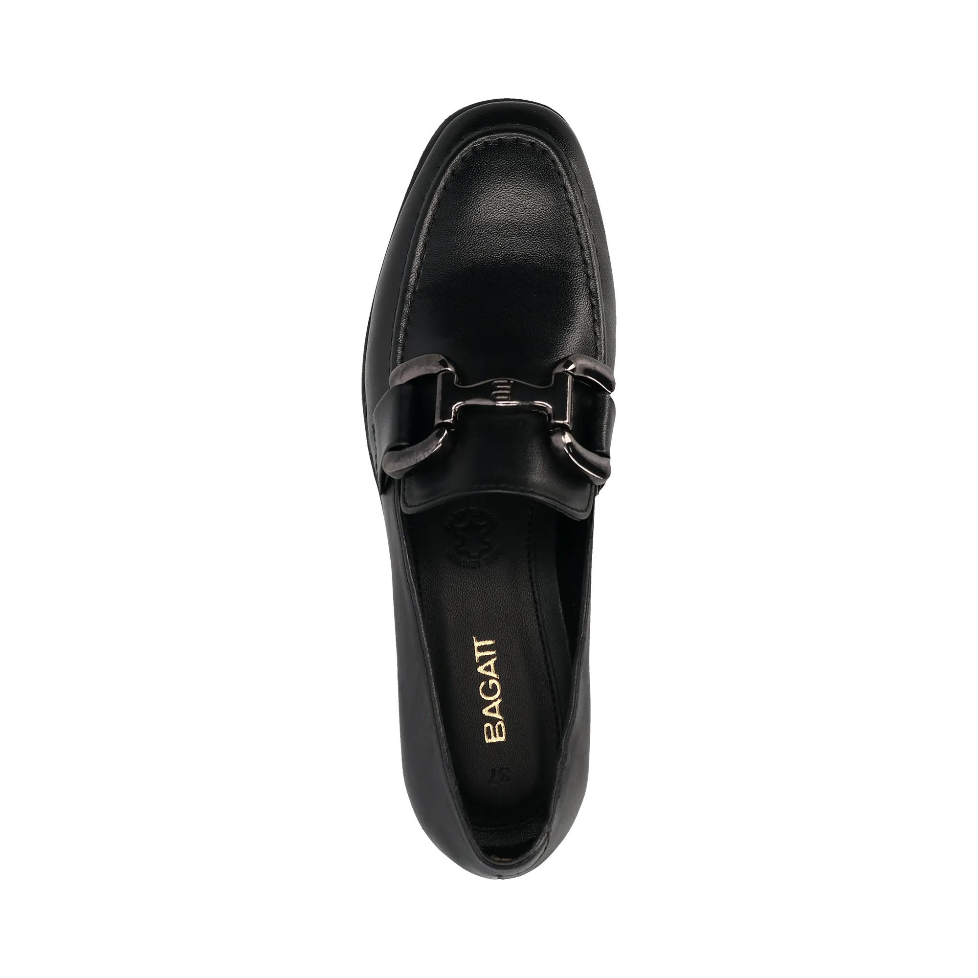 Leder Ballerina schwarz