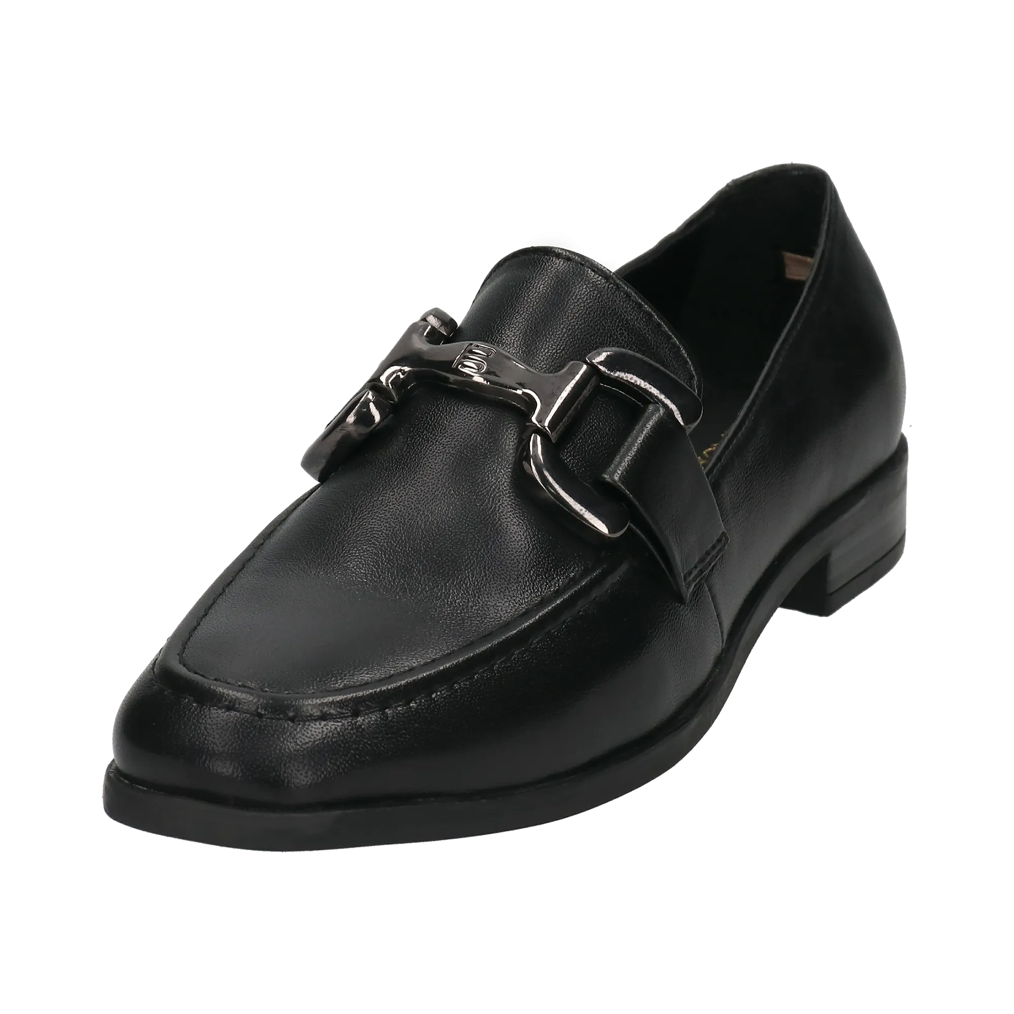 Leder Ballerina schwarz