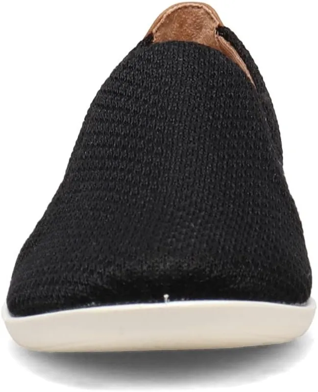 LifeStride Womens Next Level Slip-On Sneaker, Black, 8.5 Wide US