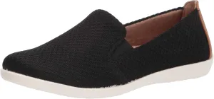 LifeStride Womens Next Level Slip-On Sneaker, Black, 8.5 Wide US