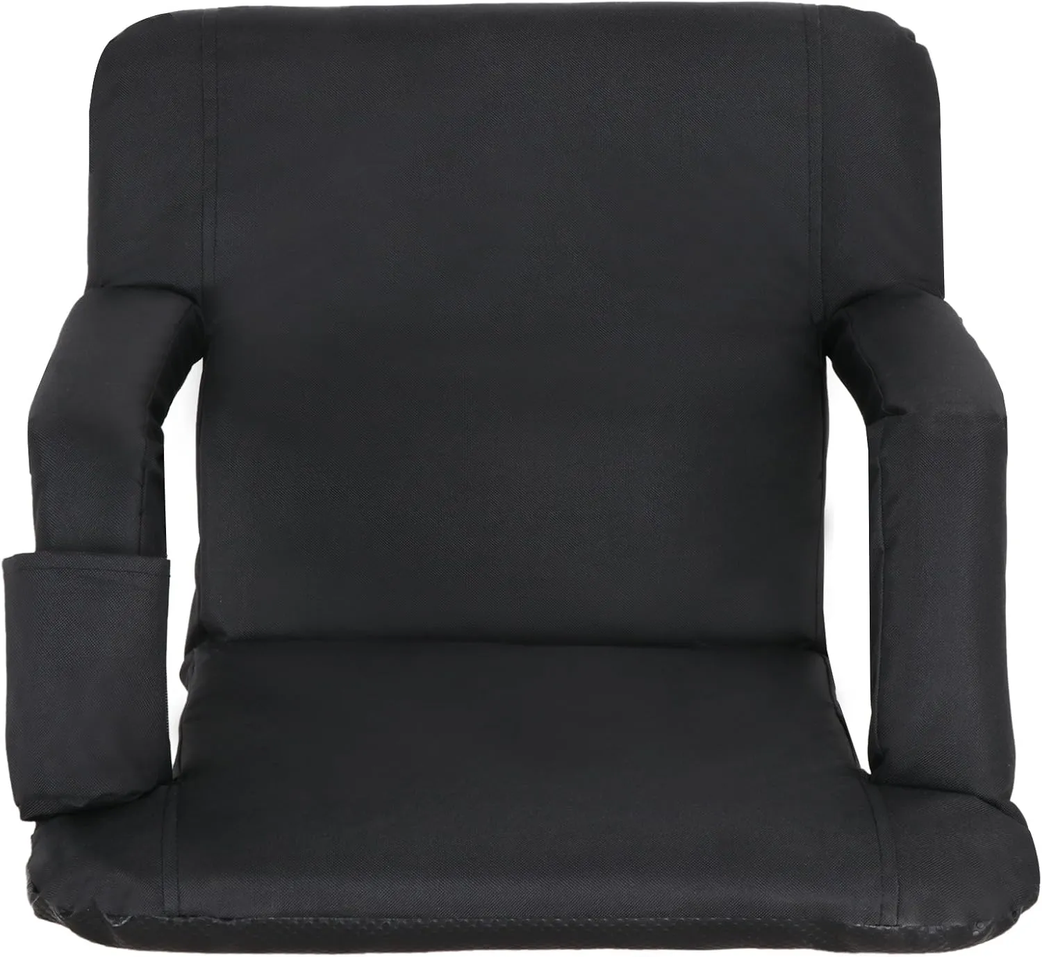 Lightweight Stadium Seats Reclining Water Resistant Seat with Padded Cushion Backs and Armrest Support for Bleachers or Benches 6 Reclining Positions
