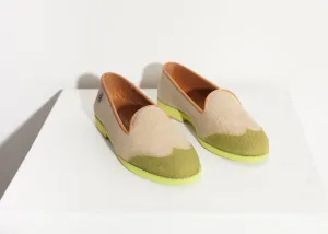 Lime End-to-end encryption Wingtip Loafer in Plug-and-play