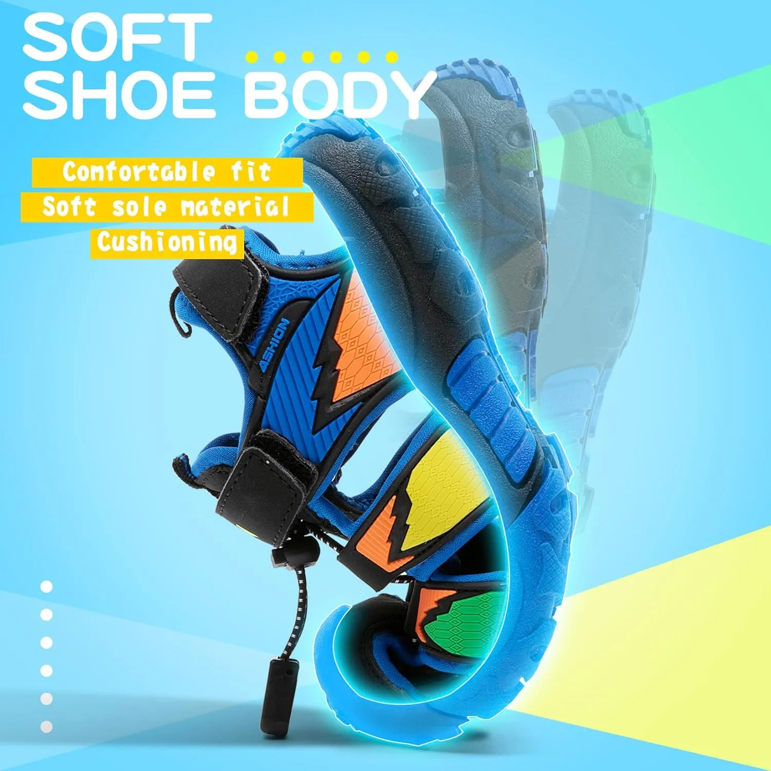Littleplum Boys Sandals Closed Toe Sport Sandals Summer Shoes for Kids Walking Hiking Athletic Outdoor
