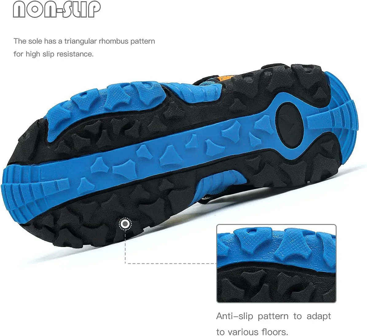 Littleplum Boys Sandals Closed Toe Sport Sandals Summer Shoes for Kids Walking Hiking Athletic Outdoor