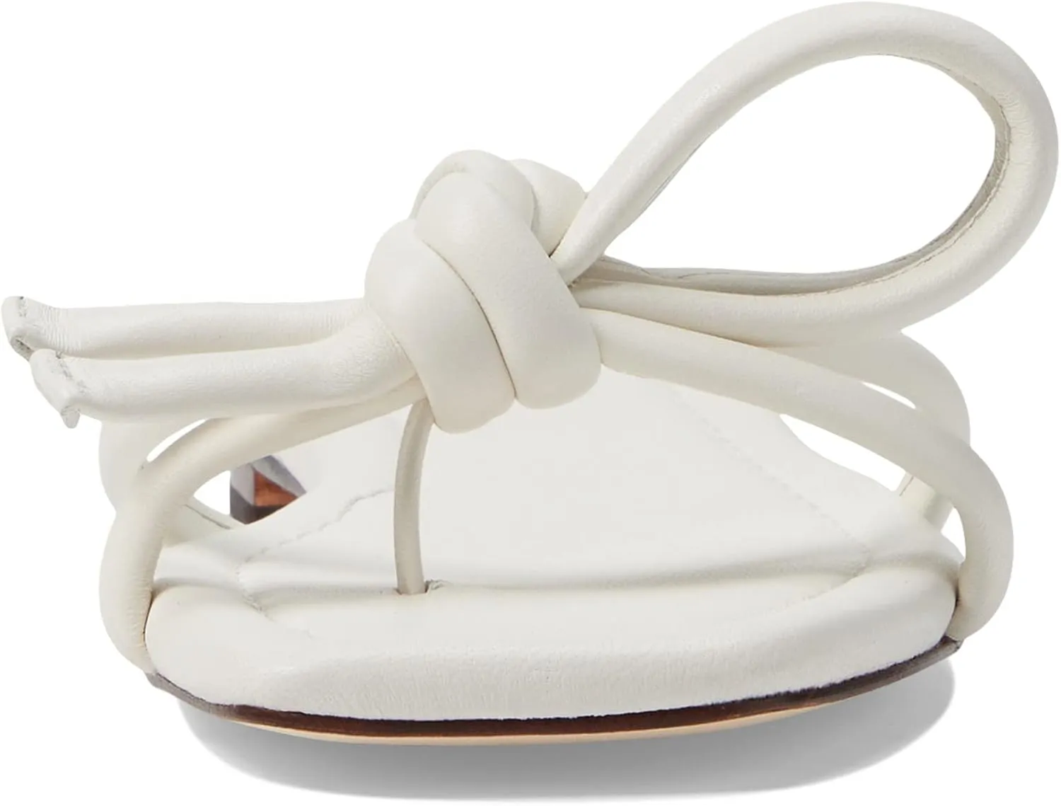 Loeffler Randall Women's Hadley Leather Bow Flat Sandals