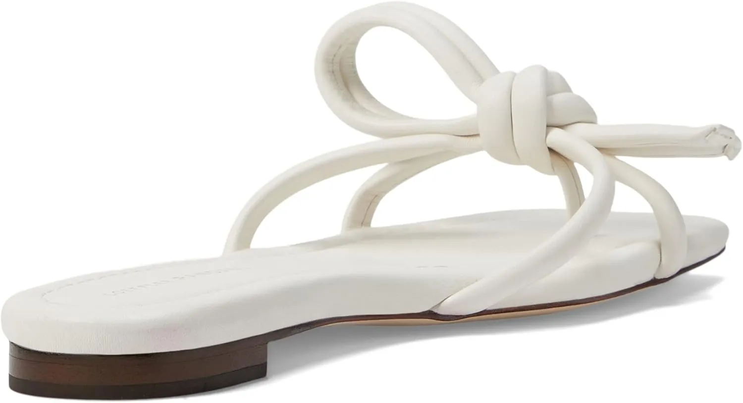 Loeffler Randall Women's Hadley Leather Bow Flat Sandals