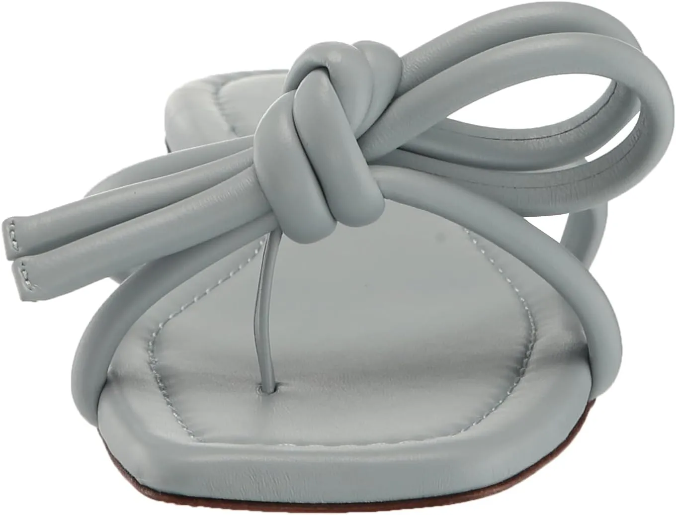 Loeffler Randall Women's Hadley Leather Bow Flat Sandals