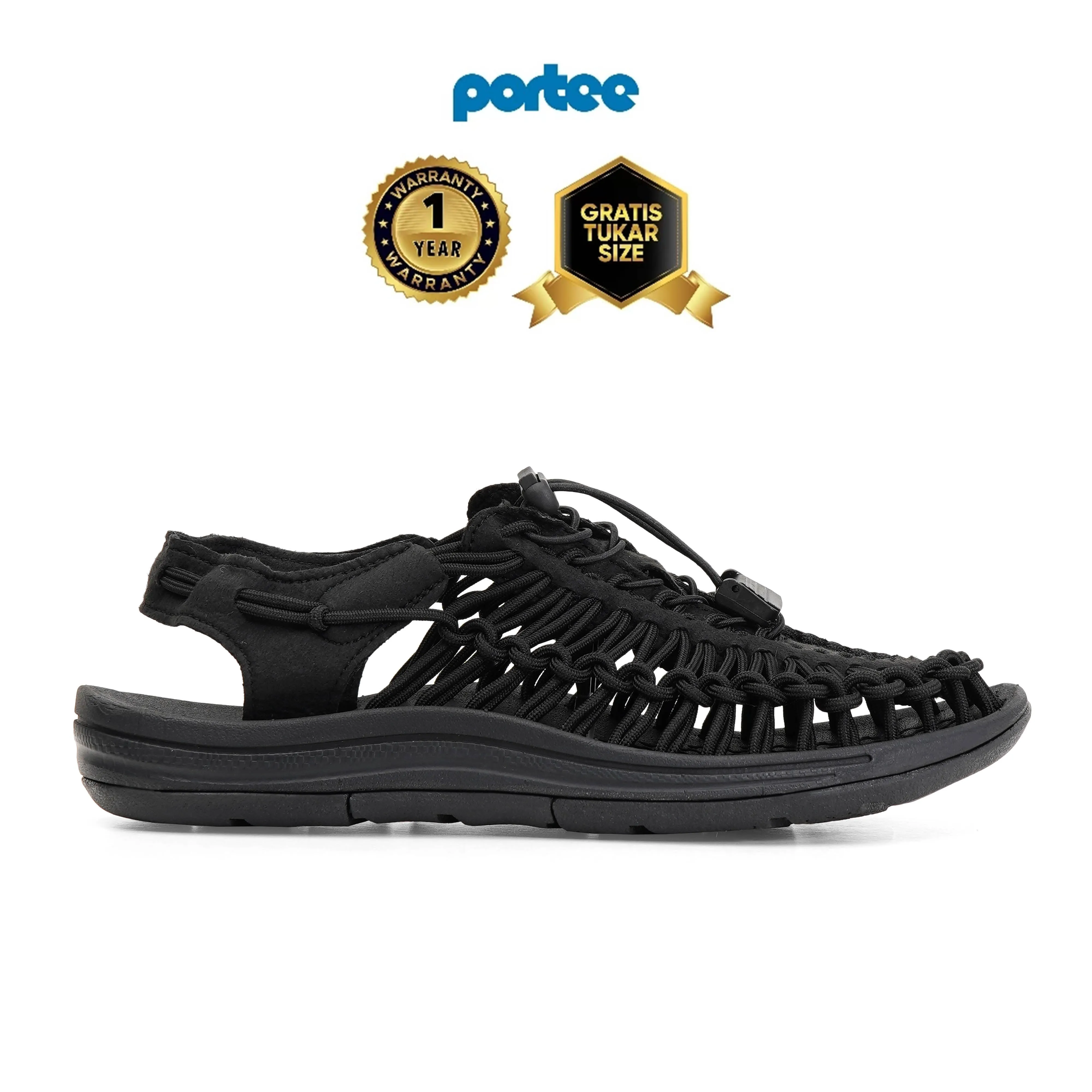 Loom Sandal Black