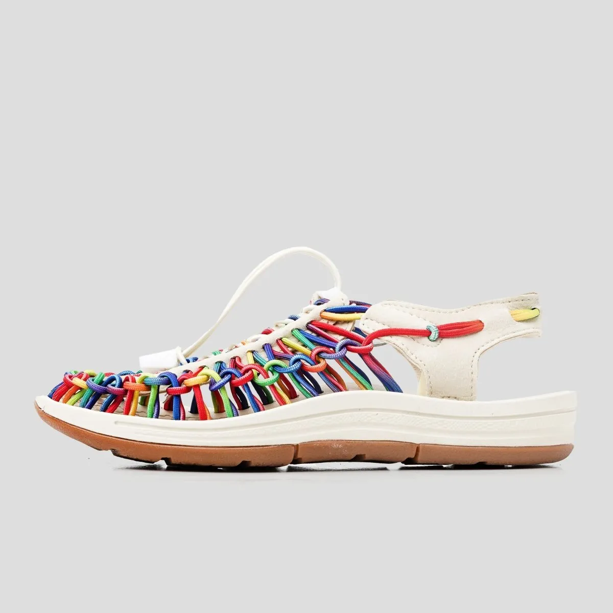 Loom Sandal Women Rainbow White