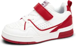 LUCKY STEP Kid's Slip On Sneaker Comfort Casual Running Tennis School Low Top Sneaker Strap Athletic Walking Shoes for Children/Boys/Girls