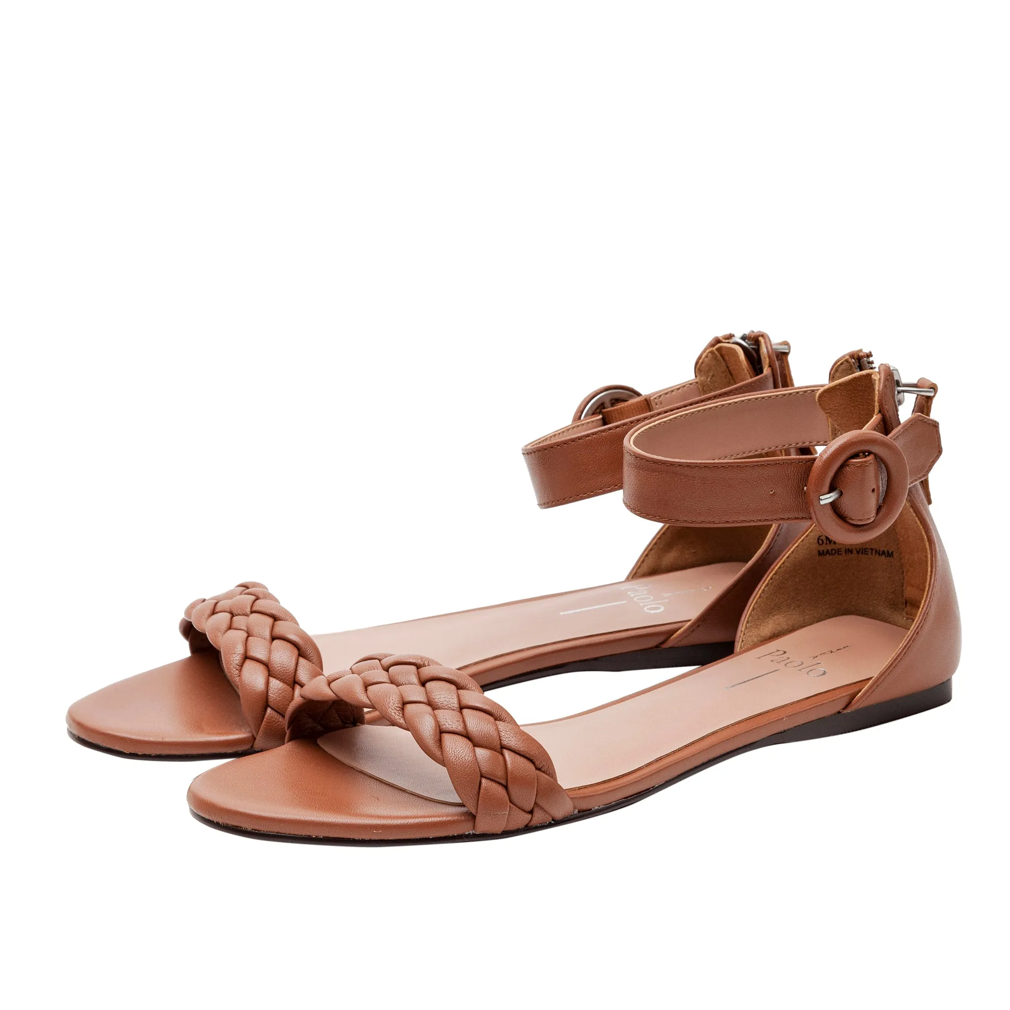 LYLA | Braided Strap Flat Sandals