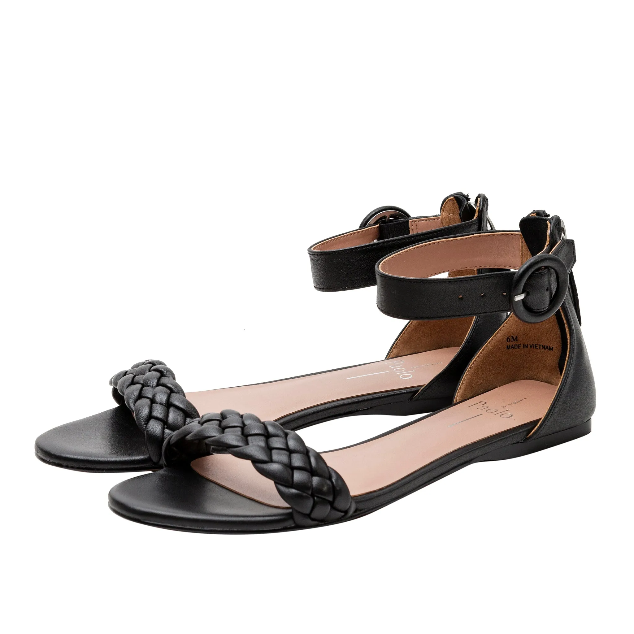 LYLA | Braided Strap Flat Sandals
