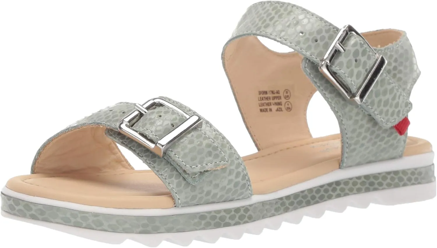 Marc Joseph New York Unisex-Child Kids Boys/Girls Leather Made in Brazil Buckle Sandal Loafer