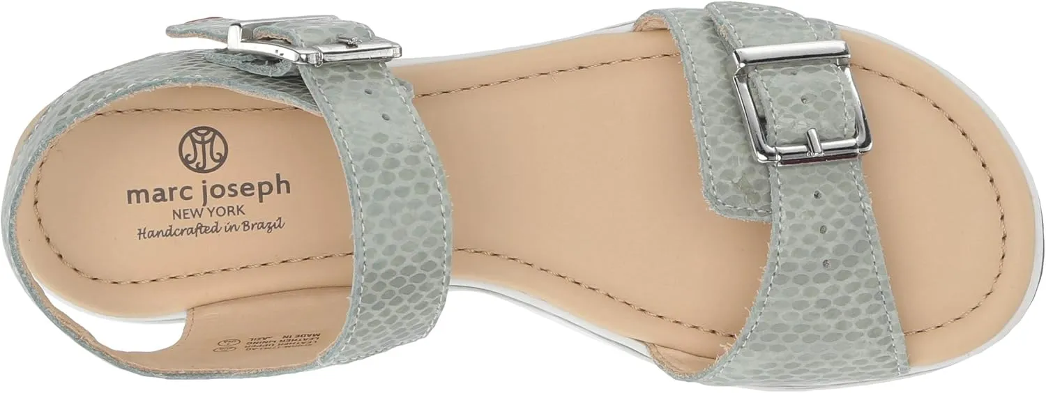 Marc Joseph New York Unisex-Child Kids Boys/Girls Leather Made in Brazil Buckle Sandal Loafer