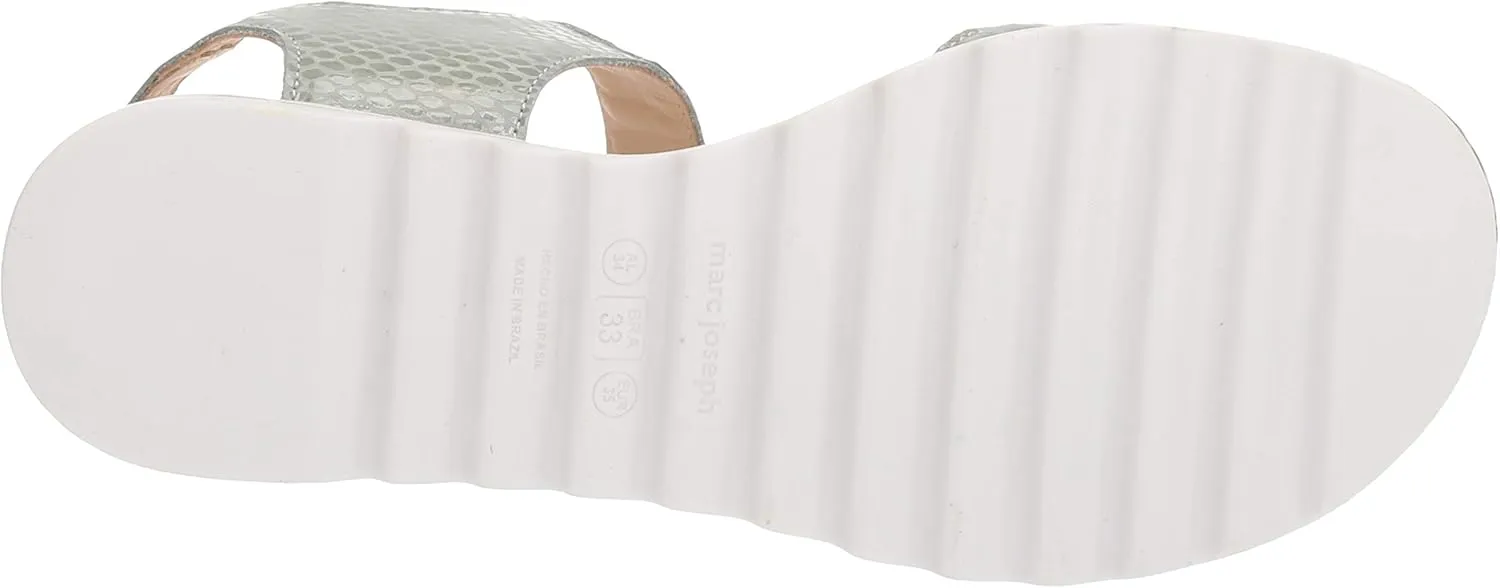 Marc Joseph New York Unisex-Child Kids Boys/Girls Leather Made in Brazil Buckle Sandal Loafer
