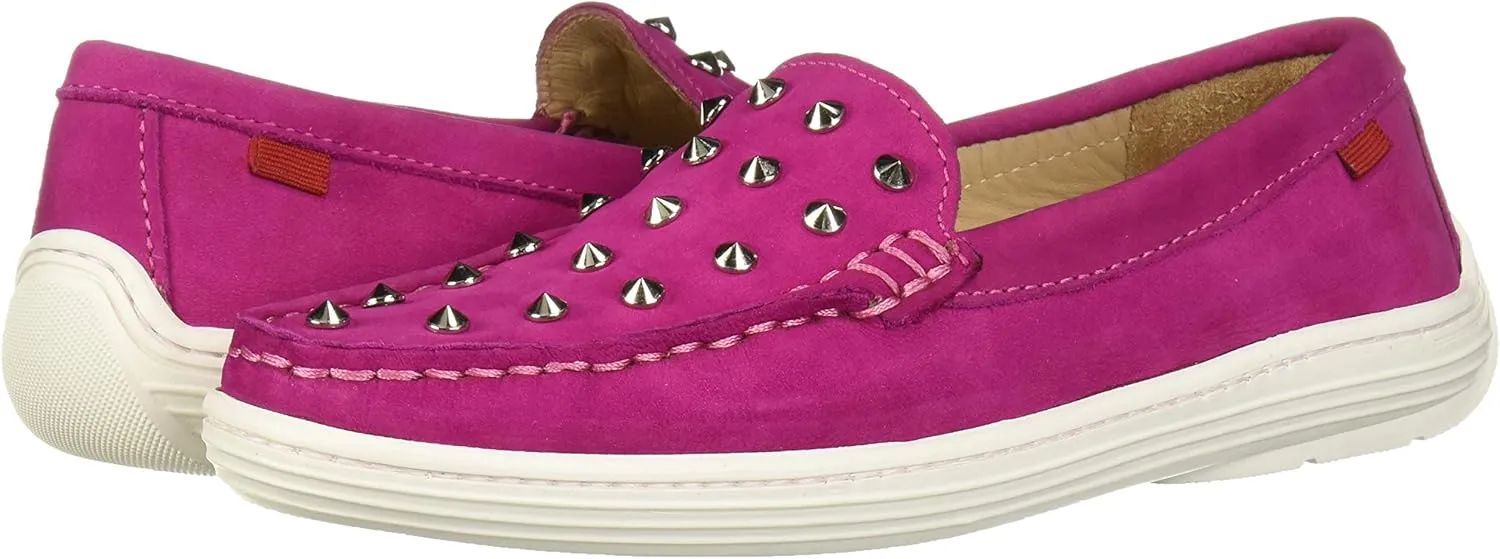 Marc Joseph New York Unisex-Child Kids Boys/Girls Leather Studded Loafer