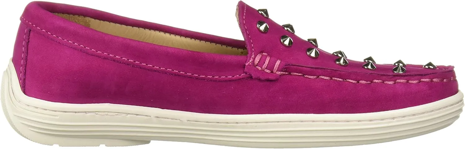 Marc Joseph New York Unisex-Child Kids Boys/Girls Leather Studded Loafer