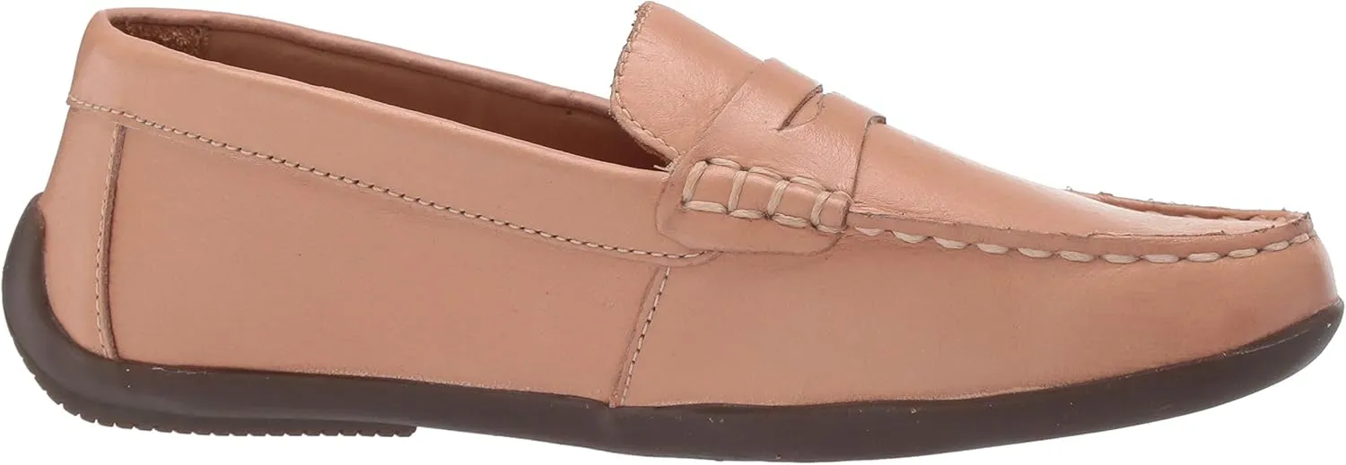 Marc Joseph New York Unisex-Child Leather Made in Brazil Luxury Fashion Slip on Loafer with Penny Detail