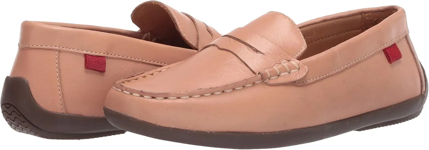 Marc Joseph New York Unisex-Child Leather Made in Brazil Luxury Fashion Slip on Loafer with Penny Detail