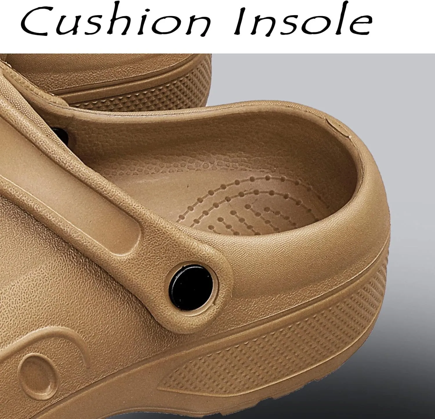 Meidiastra Men Chef Clogs Slip Resistant Garden Clogs with Arch Support Safety Nursing Shoes Work Shoes Water Oil Resistant for Men Food Service