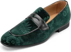Meijiana Men Faux Leather Noble Loafer Shoes Slip-on Loafer Smoking Slipper Tassel Loafer