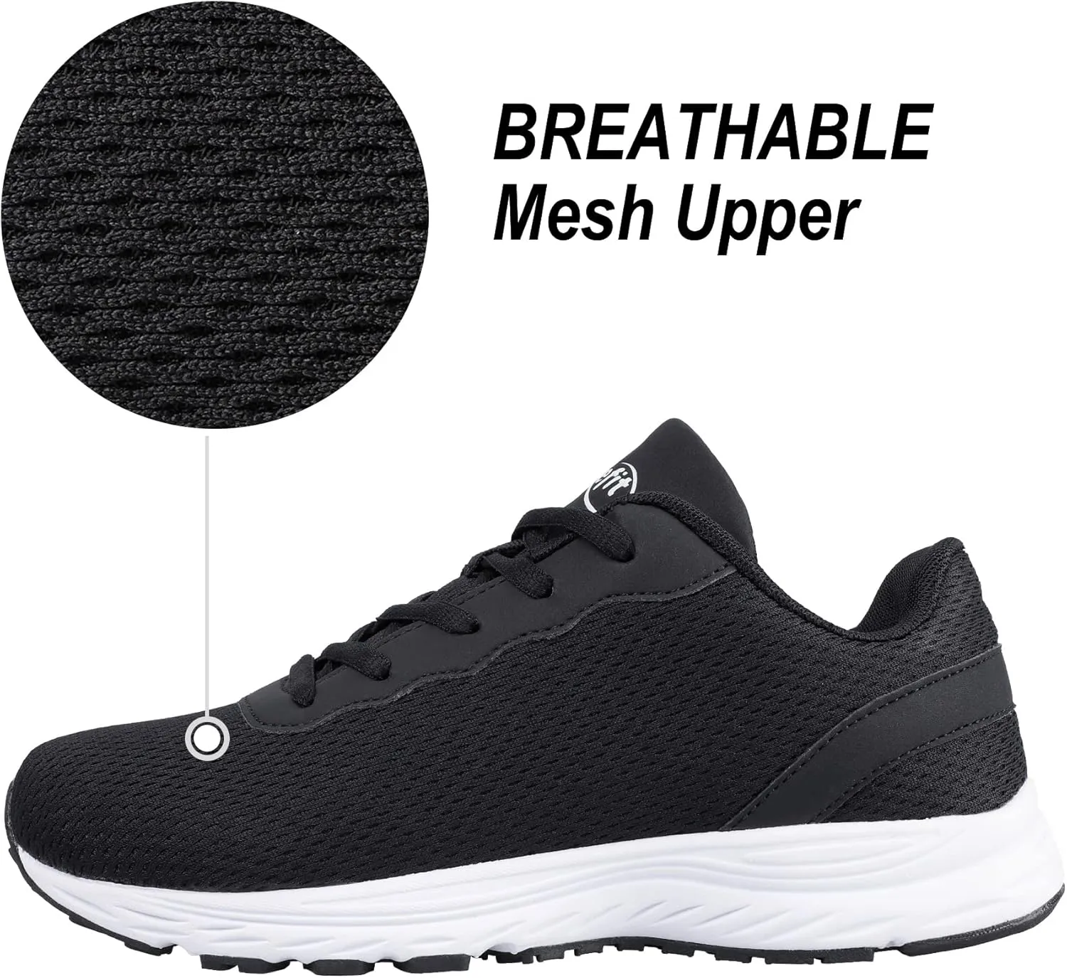 Men Women Wide Fit Sneakers Fahion Lightweight Running Shoes Cushioned Workout Shoes
