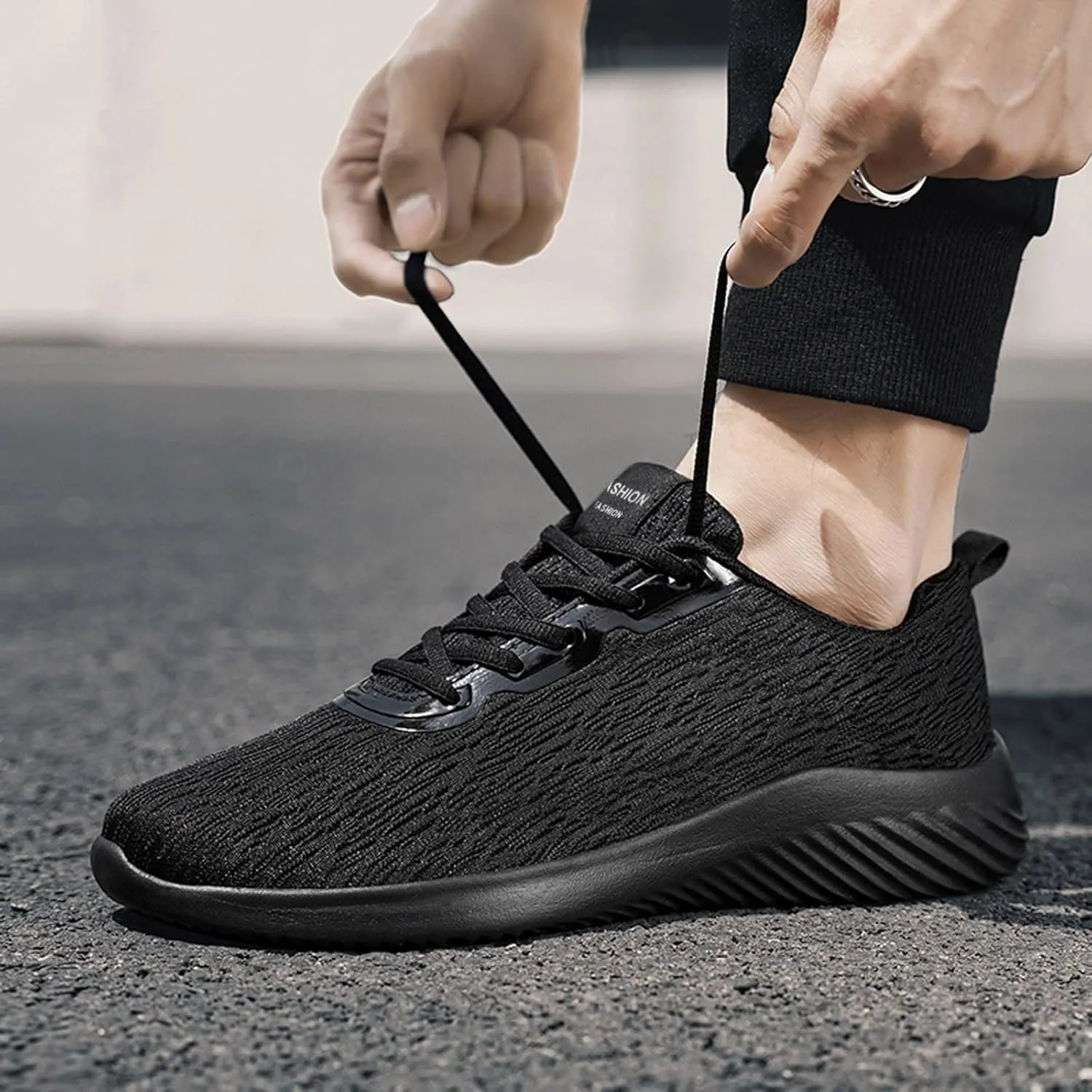 Men's Breathable Stretch Workout Shoes Non Slip Lightweight Workout Shoe Lightweight Non Slip Sneakers for Men