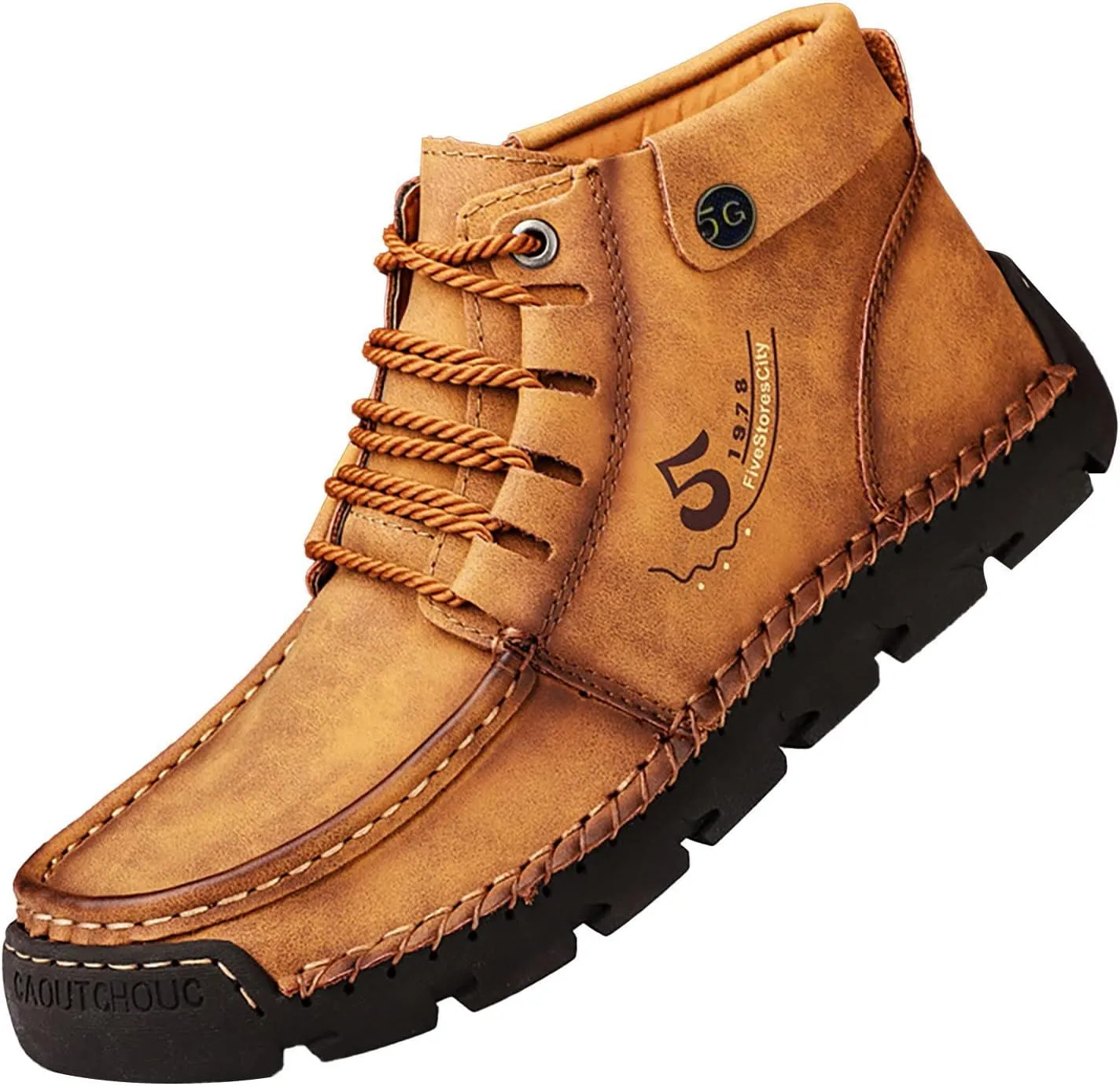 Men's British Large Casual Leather Handcrafted Foreign Trade Lace Up Sports Shoes Mens Slip on Sneaker Men's Shoes Men Shoes