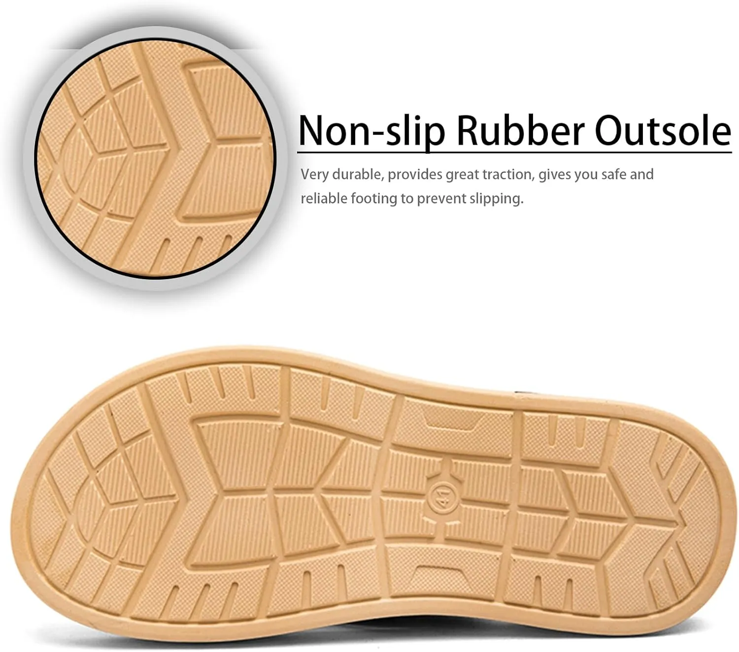Men's Flip Flop Beach Thongs Sandals Durable Comfort Slippers Quick-Dry Flip-Flop Slides Indoor and Outdoor Comfort Ultra Soft Footbed