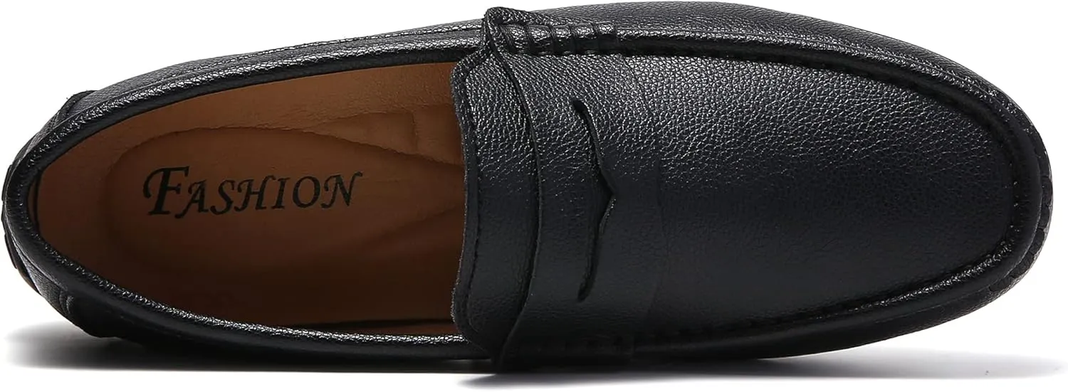 Men's Leather Casual Slip on Loafers Driving Walking Shoes