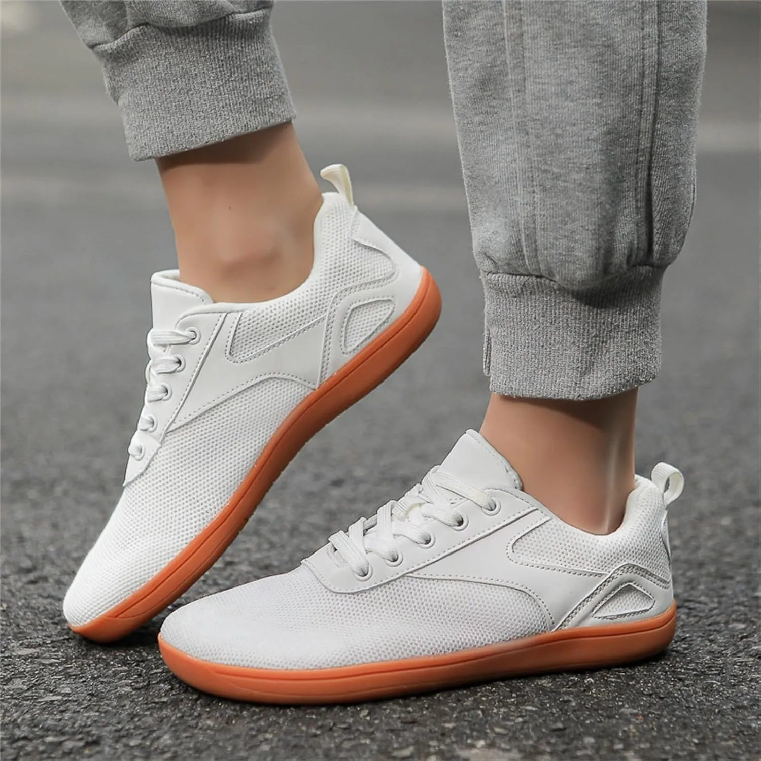 Mens Lightweight Minimalist Shoes Casual Sneaker Mesh Breathable Walking Shoe Men's Comfortable Diabetic Shoes