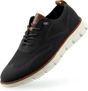 Men's Mesh Casual Sneakers Dress Oxfords Business Versatile Walking Tennis Shoes