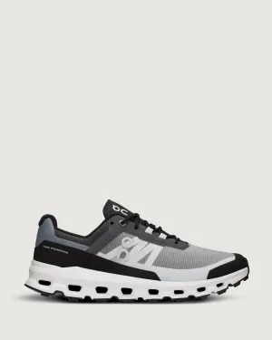 Men's On Cloudvista Trail Running Shoes - Black/White