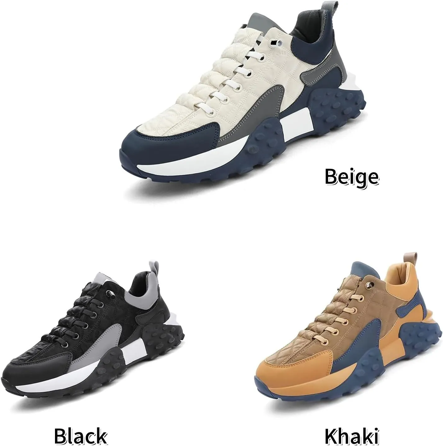Men's Orthopedic Comfort Sneaker, 2025 Casual Waterproof Walking Tennis Slip on Wide Shoes Lightweight Non Slip Breathable Platform Shoe