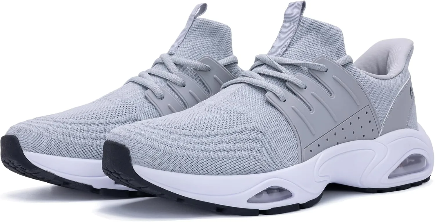 Mens Running Shoes Tennis Walking Sneaker Air Cushion Slip on Shoes for Gym Jogging Fitness Size 8-13