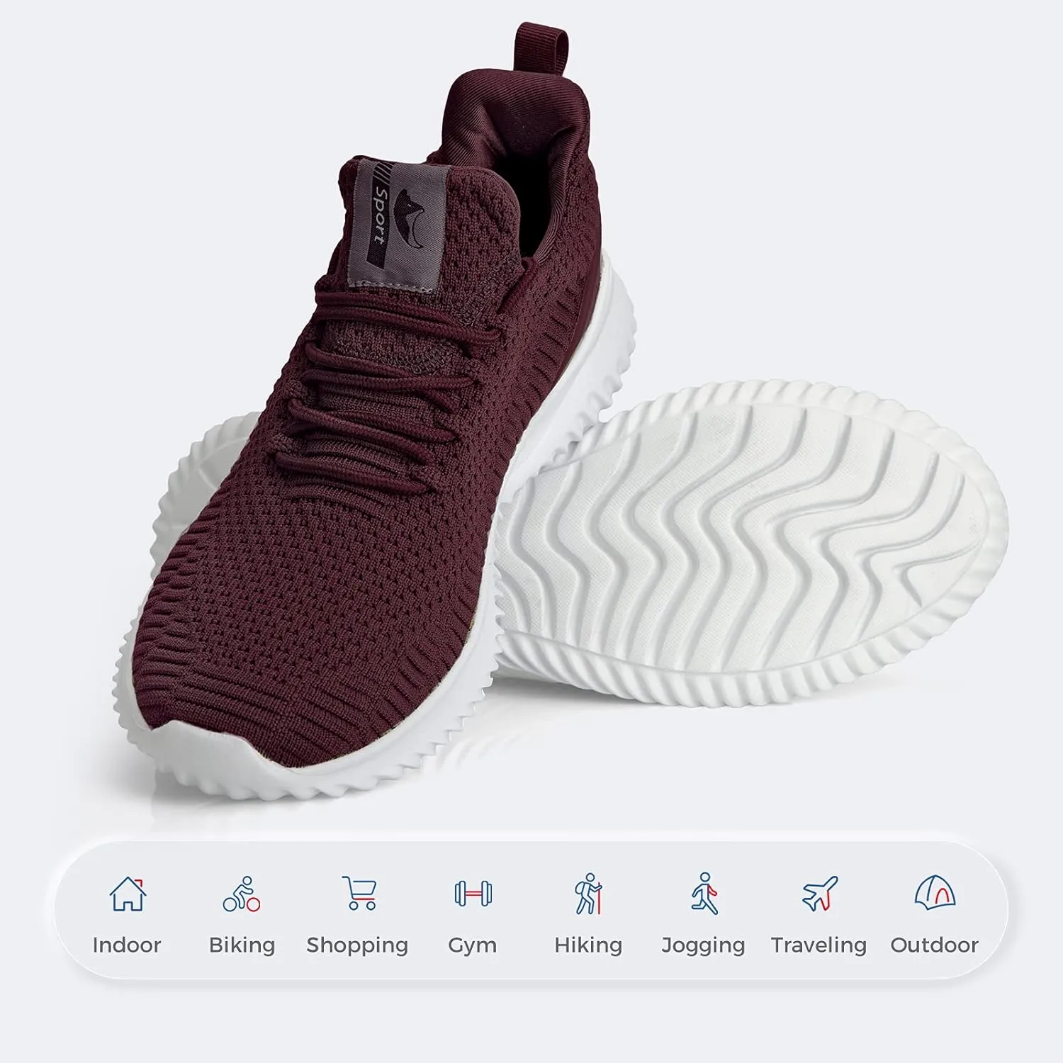 Mens Slip On Sneakers Non Slip Work Shoes Lightweight Mesh for Casual Tennis Running Walking Shoes