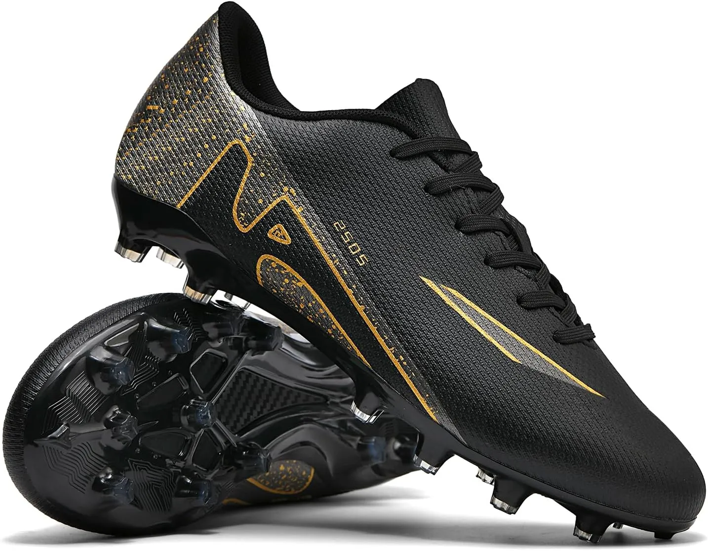 Men's Soccer Shoes Football Cleats High-Tops Lace-Up Non-Slip Spikes Indoor Outdoor Sports Athletic Baseball Lacrosse Sneaker