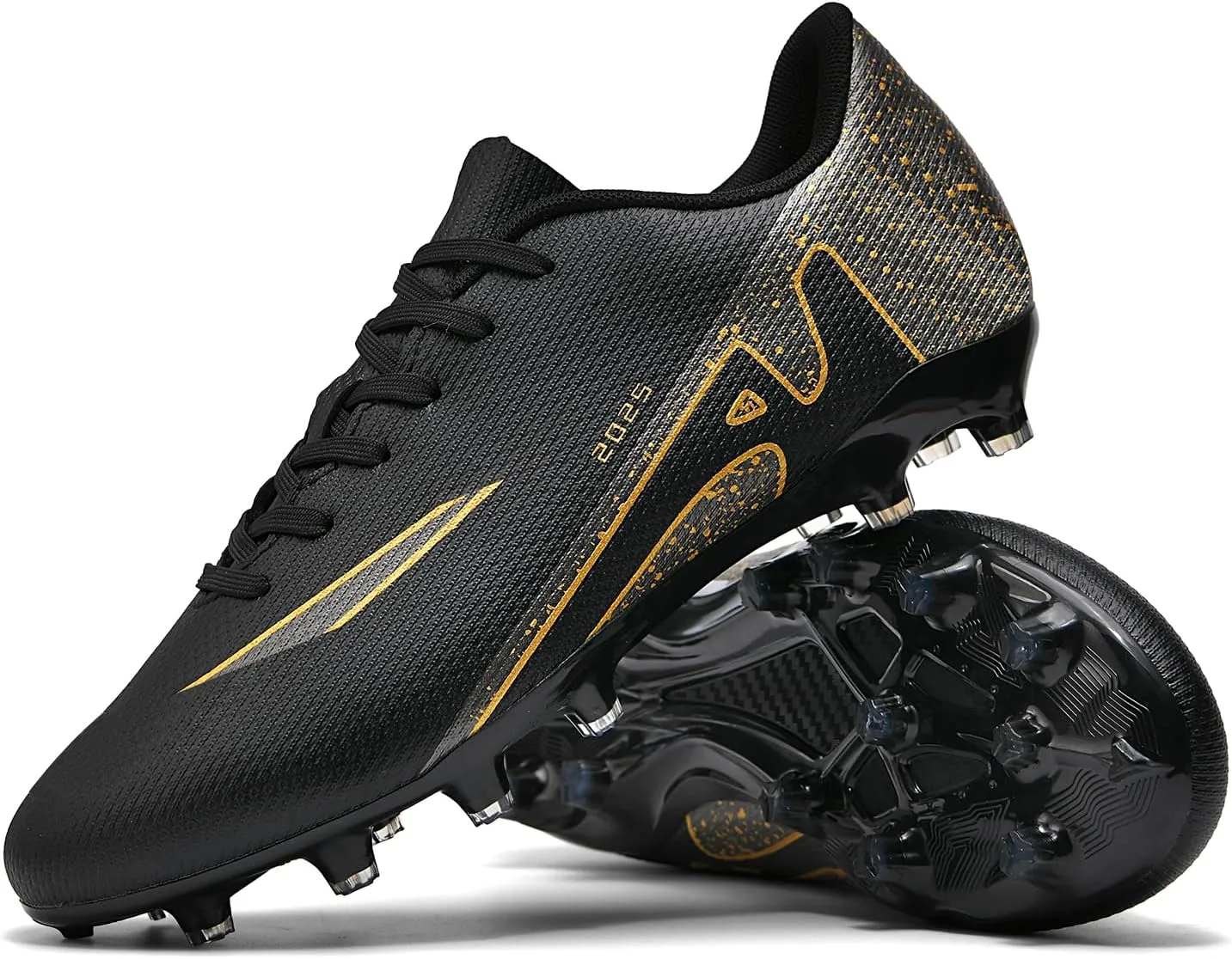 Men's Soccer Shoes Football Cleats High-Tops Lace-Up Non-Slip Spikes Indoor Outdoor Sports Athletic Baseball Lacrosse Sneaker